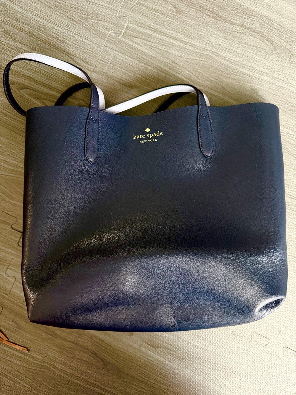 Kate Spade Reversible Blue Leatherette Tote
